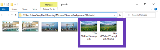 where are microsoft teams backgrounds stored